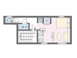 FLレジデンス高田馬場 ワンルームの間取図画像