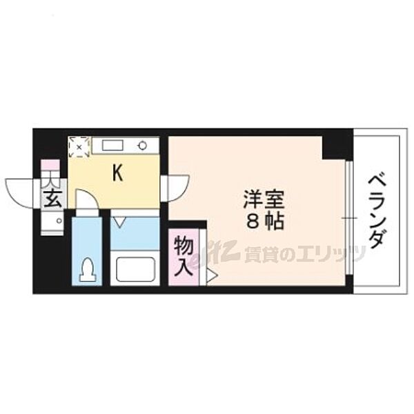 パレ南笠佐わらび 205｜滋賀県草津市笠山４丁目(賃貸マンション1K・2階・23.31㎡)の写真 その2