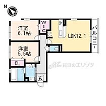 滋賀県草津市青地町（賃貸アパート2LDK・2階・58.34㎡） その2