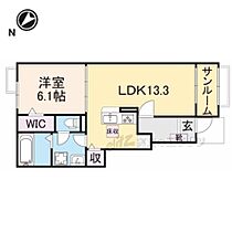 サンジェルマン 102 ｜ 滋賀県東近江市沖野４丁目（賃貸アパート1LDK・2階・50.05㎡） その2