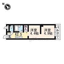 滋賀県大津市螢谷（賃貸マンション2K・3階・22.68㎡） その2