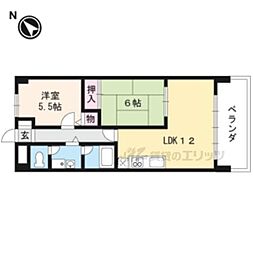 エクセルＹＯＫＯＮＥ 2階2LDKの間取り