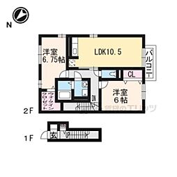 JR湖西線 堅田駅 徒歩21分の賃貸アパート