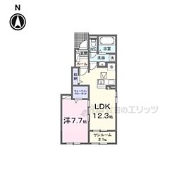 間取図画像 1LDK