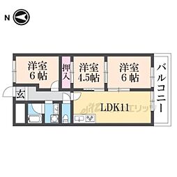 ライゼックス長浜2 3LDKの間取図画像