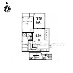リバティーウインド 2LDKの間取図画像