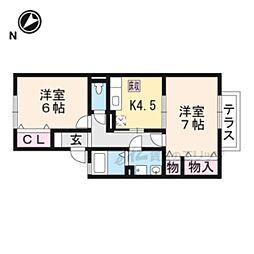 ブリーズ 2Kの間取図画像