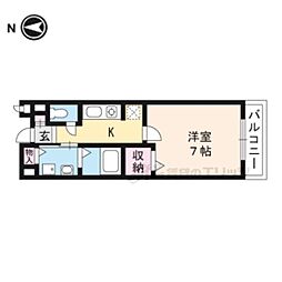 パインビレッジ56 1Kの間取図画像
