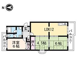 セレッソ甲西B号館 3LDKの間取図画像