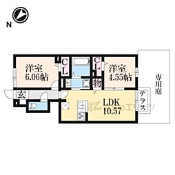 ディールーム・ブリリアント 2LDKの間取図画像