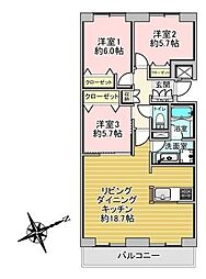 間取図画像 3LDK