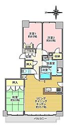 ステイツ南14条グランバレーヌ 3LDKの間取図画像