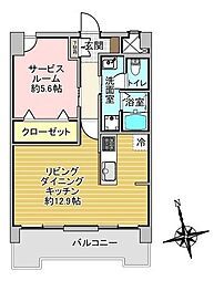 ダイアパレス菊水 1SLKの間取図画像