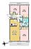 間取り：【間取り】　3LDK　　　　　　専有面積　70.15m2　　　　　　バルコニー面積　13.42m2