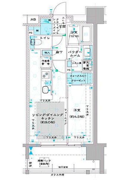 オーパスレジデンス中板橋 1206｜東京都板橋区中板橋(賃貸マンション1LDK・12階・35.37㎡)の写真 その2