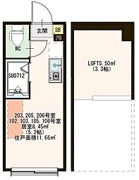 間取図画像 ワンルーム