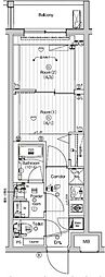 (仮称)PREMIUMCUBE東高円寺DEUX 2Kの間取図画像