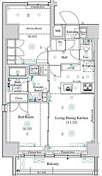 ARKMARK王子 1SLDKの間取図画像