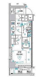 セジョリ横浜睦町 1Kの間取図画像