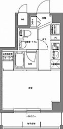パティーナ川崎南 1Kの間取図画像