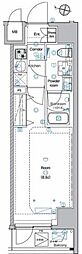 アンベリール亀戸パーク 1Kの間取図画像
