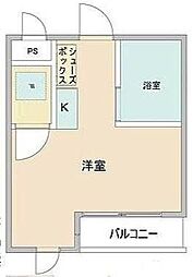 ドルチェ八幡山 ワンルームの間取図画像