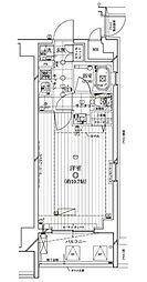 レガリス門前仲町パークサイド 1Kの間取図画像