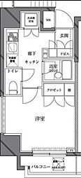 セジョリ西麻布 1Kの間取図画像
