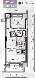 メインステージ菊川2 1LDKの間取図画像