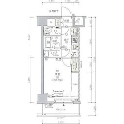 メインステージ南砂町 2Kの間取図画像