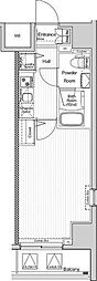 VERXEED阪東橋MAXIV 1Kの間取図画像
