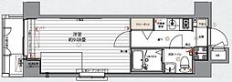 グランパークN.東京 1Kの間取図画像