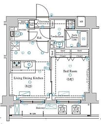 ラフィスタときわ台 1LDKの間取図画像