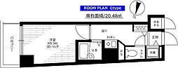 ステージファースト目白 1Kの間取図画像