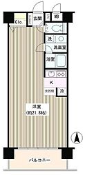 コアシティ中野坂上 1Kの間取図画像