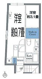 アリュール砂町銀座 2LDKの間取図画像