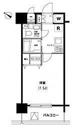 メゾン・ド・ヴィレ渋谷 1Kの間取図画像