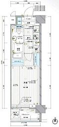 アクサス東京イースト 1Kの間取図画像