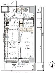 ARCOBALENO錦糸町 1LDKの間取図画像