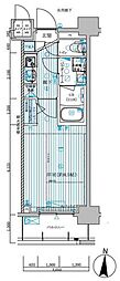 MAINSTAGE菊川 1Kの間取図画像