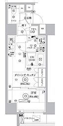 セジョリ東陽町 1DKの間取図画像