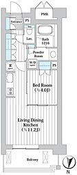 アビティグランデ砧 1LDKの間取図画像