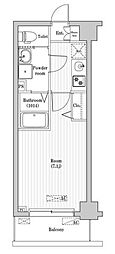 Nステージ西船橋2 1Kの間取図画像