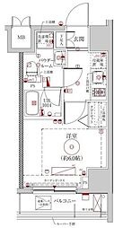LUMEED横濱南 1Kの間取図画像