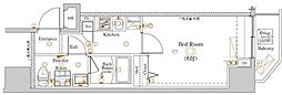 ラフィスタ板橋区役所前 1Kの間取図画像