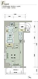 メインステージ西新宿 1Kの間取図画像