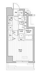 レジデンス北大塚 1Kの間取図画像