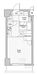 レジデンス北大塚 1Kの間取図画像