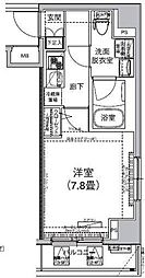 アイル赤羽サウス 1Kの間取図画像