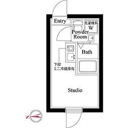 中野区中央4丁目マンション ワンルームの間取図画像